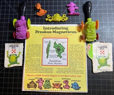 $41 • Buy FREAKIES Lot Collection Vintage 1970's Cereal Prizes Premiums Toys