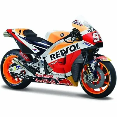 Maisto 1:18 Marc Marquez # 93 Repsol Honda Toy Model Moto Gp Motorbike RC 213 V • £21.49