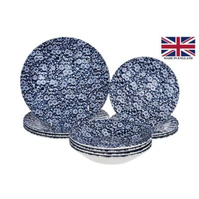$79 • Buy Queens By Churchill - Victorian Calico 12pc Dinner Set (Made In England)