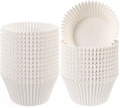 300 Count Jumbo Cupcake Liners White Gaint Muffin Liners Food Grade Baking Cups • $13.19