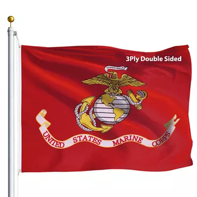 3x5 FT Marine Corps USMC Flag 2 Brass Grommets Military Heavy Duty For Outdoor • $55.38