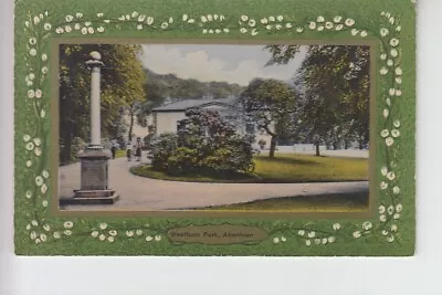 Ornate Border Postcard With View Of Westburn Park Aberdeen. • £2.99