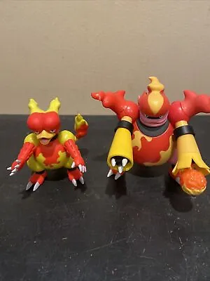 Pokemon MAGMORTAR & Magmar BATTLE FEATURE FIGURE Toy Figure Lot • $28.95