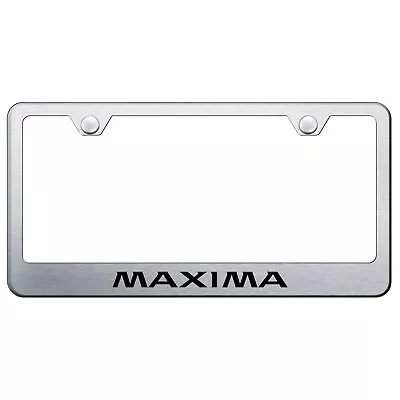 Nissan Maxima Laser Etched Logo Stainless Steel License Plate Frame • $38.95