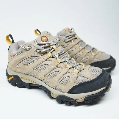 EXC! Merrell Womens Sz 6.5 Moab 2 Ventilator Hiking Shoes J86612 Beige Suede • $24.99