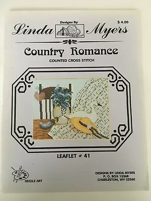 Linda Myers Country Romance Counted Cross Stitch Leaflet #41 Lilac Quilt Swan • $4.49