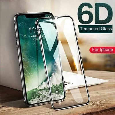 6D IPhone 12 Pro Max 11 XR XS X Tempered Glass Screen Protector Full For Apple • $6.90