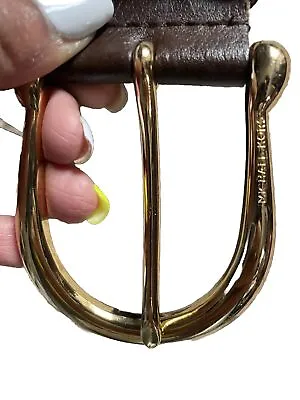 Michael Kors Womens Braided Belt Size L Brown - 28 • $18.74