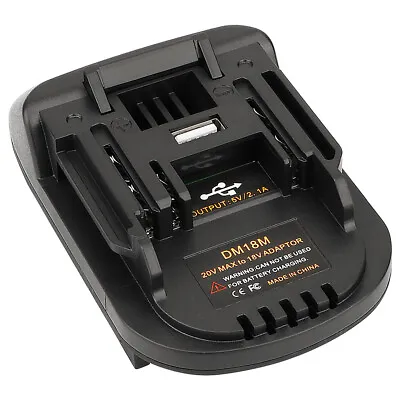 £11.99 • Buy Battery Adapter Converter For Milwaukee Dewalt 18V To Makita 18V BL1830 BL1860