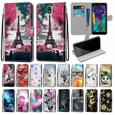 For LG K20/K30/X2 2019/K40s/K50s/Q70 Leather Flip Wallet Stand Phone Case Cover • $57.36