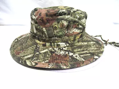 Mossy Oak Green Camouflage Bucket Hat Boonie Cap Youth Kids Size Large/X-Large • $14.99