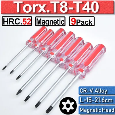 $7.69 • Buy Magnetic Security Torx Screwdriver ​T8 T9 T10 T15 T20 T25 T30 Repair Tools Set
