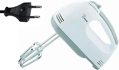 EU Plug MAINS POWERED 7 SPEED Kitchen HAND-HELD MIXER WHISK EGG BEATER CAKE BAKE • £7.95