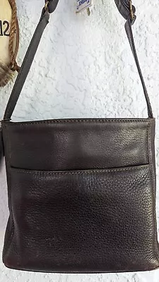 VTG COACH 4924 PEBBLED BROWN LEATHER TOTE SHOULDER BAG Zipper Magnetic Closure • $38.99