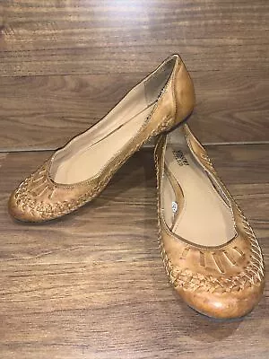 Mossimo Supply Co. Women's US 7.5 Brown Weave Pull On Ballet Slipper Flats • $9.99