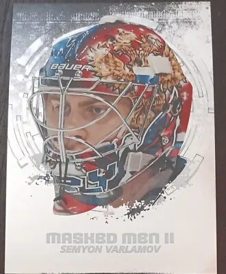 2009 - 2010 ITG Semyon Varlamov Masked Men 2 Silver Version #MM-45 Hockey Card • $9.95