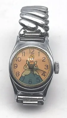 $2.99 • Buy Vintage Rare Original 1950s Walt Disney Cinderella Princess Kid Wristwatch Watch