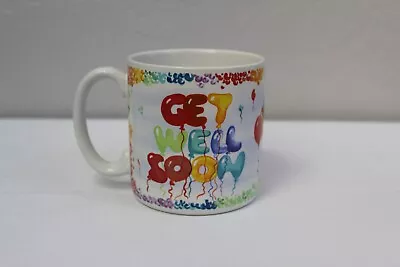 New In Box Vintage Get Well Soon Mug 1989 Flowers Inc Balloons Coffee Tea Cup • $10.39