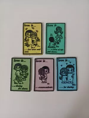 Vintage 1972 Love Is... Refrigerator Magnets By Kim Casali Lot Of 5 • £48.26