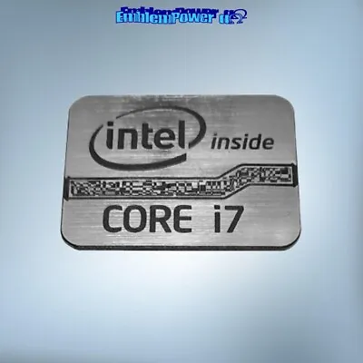 Intel Core I7 Limited 21x16mm Emblem Brushed Logo Sticker Badge Decal Aufkleber • $4.97