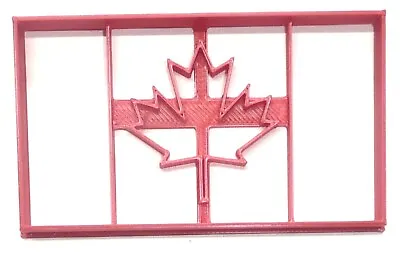 Canada Flag Maple Leaf Canadian Country Cookie Cutter Usa Pr4109 • $2.99