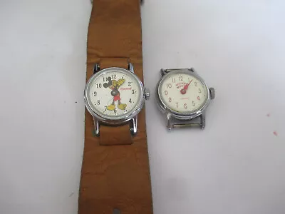 Two Vintage Mickey Mouse Watches • $5.99