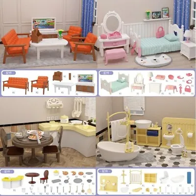 1/24 Dollhouse Miniature Furniture Accessories Dining Room Kitchen Bathroom Set • $10.49