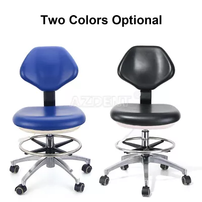 Rolling Medical Dental Assistant Doctor Stool Chair With Backrest Support • $165.59