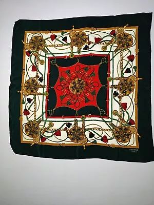 Hermes Vintage Scarf Rare Artistic Design Exclusive Luxury Silk • $110