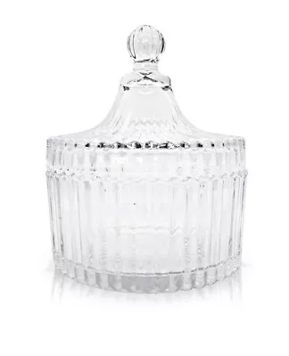 Clear Glass Container Storage Sugar Ball 100% Apothecary Jar With Lid 3oz - FAST • $1.15