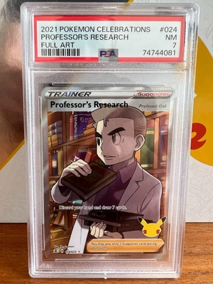 $9.99 • Buy Psa 7 Nm 2021 Pokemon Celebrations Professor's Research Full Art #024
