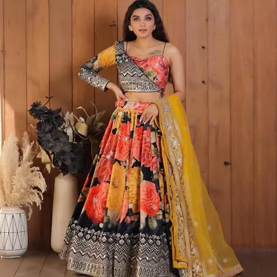 Indian Festival Party Lehenga Bridal Wedding Designer Ethnic Wear Lengha Choli • $43.99