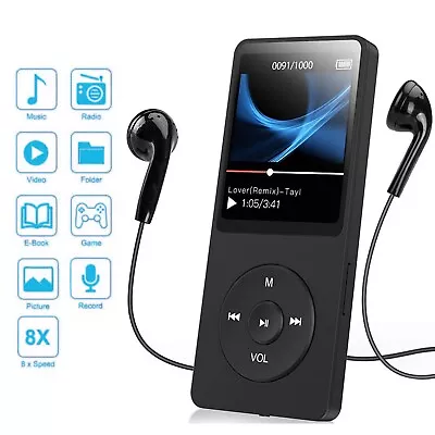 Support 128GB Bluetooth MP4/MP3 Lossless Music Player FM Radio Recorder Sport QB • $14.99