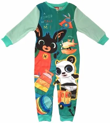 Girls BING Sleepsuit All In One Pyjamas Pjs 2 - 6yrs - Micro Fleece Sula • £7.95