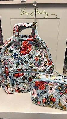 Vera Bradley Campus Totepack And Lay Flat Lunch Box In Sea Air Floral • $150