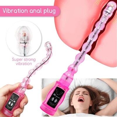$20.85 • Buy Anal Butt Plug Beads Vibrator G-spot Massager Dildo Sex Toy For Women Men Couple