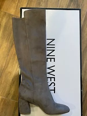 Nine West Knee High Boots Women Size 9M Grey NWT  • $39