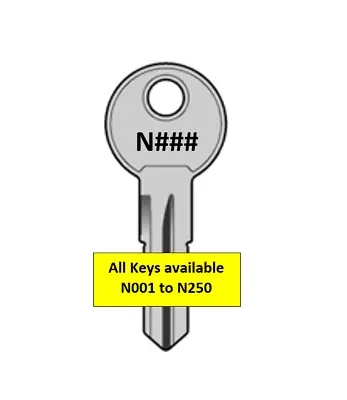 Key Fits Thule Roof Rack Or Pod - N001 To N250 - FREE POST • $10.50