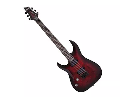 Schecter Omen Elite-6 Left Handed Electric Guitar - Black Cherry Burst • $549