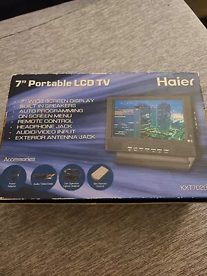 $110 • Buy Haier 7 Wide Screen Portable Lcd Tv Kxt7020bk