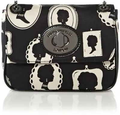 £112.99 • Buy Lulu Guinness Cameo Frame Print Small Eyelet Annabelle Shoulder / Clutch Bag
