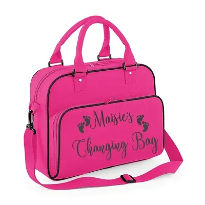 £23.99 • Buy Personalised Nappy Changing Bag ~ Baby T Storage Carry Clothing Newborn Mum Pram