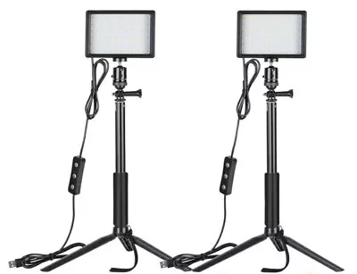 Neewer LED USB Video Streaming Lights Set Of 2 With Tripod Stands • $30