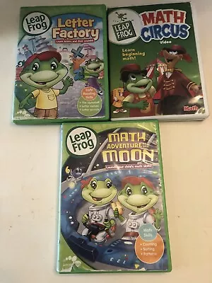 LeapFrog: Math Adventure To The MoonMath Circus Letter Factory Dvd • $10