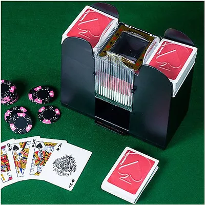 Casino 6-Deck Automatic Card Shuffler Game Play Blackjack Bridge Poker Gambling • $36.48