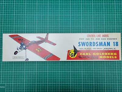 Carl Goldberg Swordsman 18 Control Line 1/2a .020 .049 Cox Engine Model Airplane • $145.30