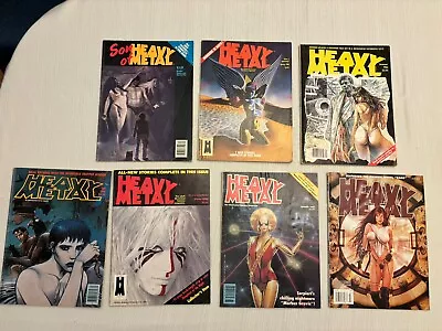 Heavy Metal Magazine Lot - Son Of Heavy Metal + 1986 + 1988 + 2008 - 7 Magazines • $10.50