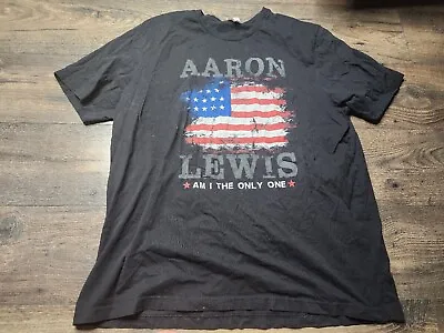 Mens 3XL Aaron Lewis Am I The Only One Double Sided T Shirt Distressed  • $24.99