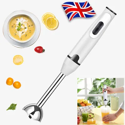 New Hand Blender 400W Electric Stick Blender Curry Puree Food Mixer & Liquidiser • £10.39