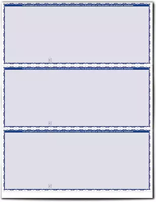 VersaCheck Blank Business Checks - Blue Premium - 250 Sheets Form #3000 • $9.99